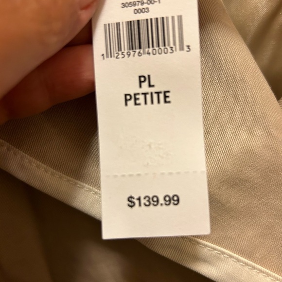 Banana Republic Womans NWT PL Tan Trench Coat - Picture 3 of 11